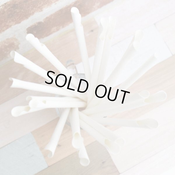 画像5: 紙ストロー スプーンタイプ ホワイト(白) 裸 8x210mm〔9,600本〕 (5)