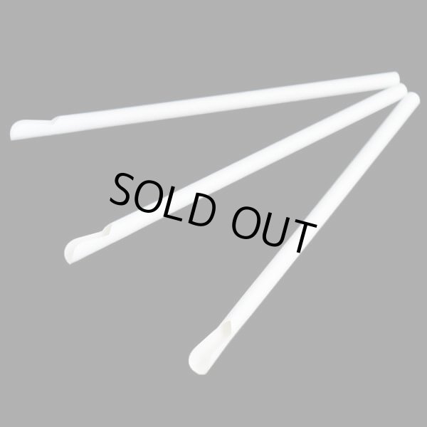 画像6: 紙ストロー スプーンタイプ ホワイト(白) 裸 8x210mm〔9,600本〕 (6)