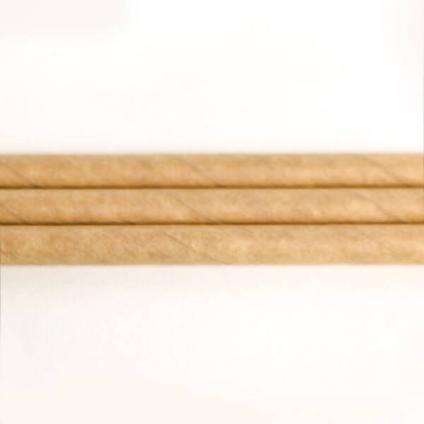画像2: 紙ストロー ミニサイズ 片先斜めカット 未晒し(クラフト) 裸 5x125mm (2)