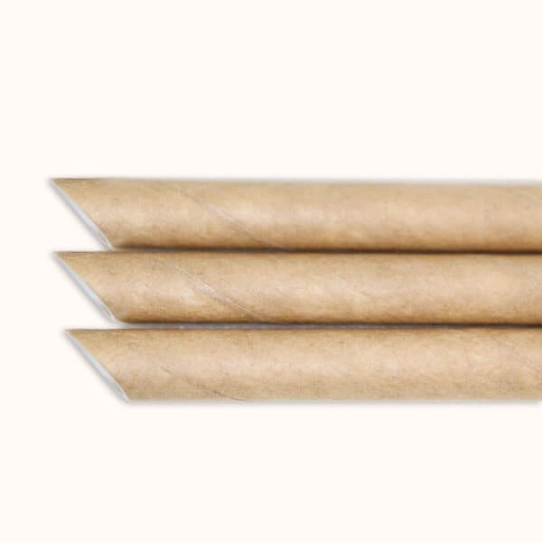 画像3: 紙ストロー ミニサイズ 片先斜めカット 未晒し(クラフト) 裸 5x125mm (3)