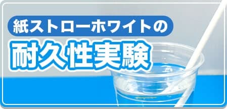 紙ストローホワイトの耐久性実験