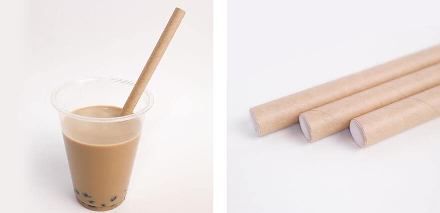 紙ストロータピオカ用茶のイメージ写真